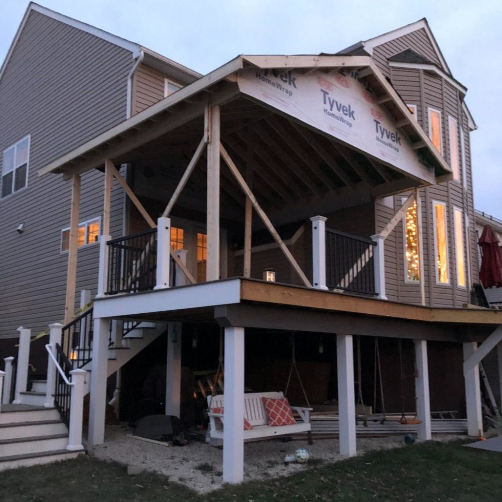 working on a deck remodel