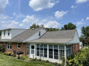 A new grey shingle roof for a York PA homeowner.