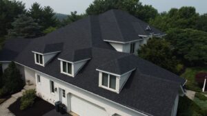new black roofing service for residential home