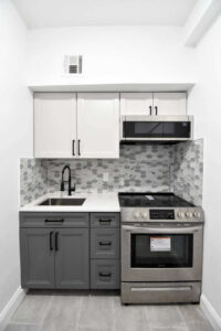 A small kitchenette in an in-law suite.