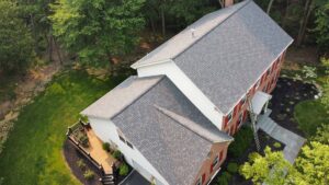 New roof on a house in Bucks County, PA